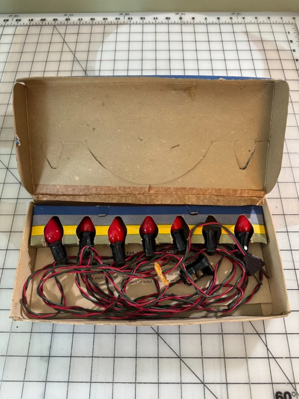 Vintage 1950s Paramount Christmas Tree Lights Lot of 2 RED